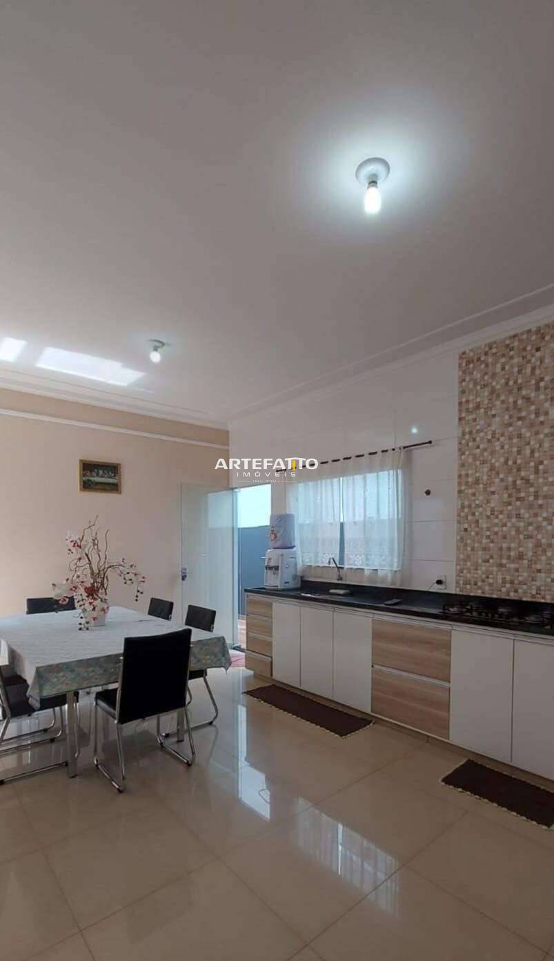 Casa à venda em Franca, Residencial Meireles, com 3 quartos, 156m² - Imobiliária Artefatto Imóveis - Franca/SP