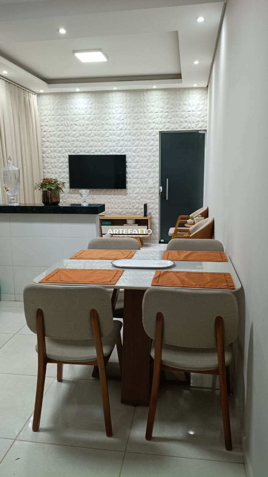 Casa à venda em Franca, Residencial Zanetti, com 3 quartos, 70m² - Imobiliária Artefatto Imóveis - Franca/SP